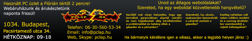 Foldal - PCLap.hu: Hasznlt PC, hasznlt szmtgp alkatrsz zlet s hasznlt pc webshop